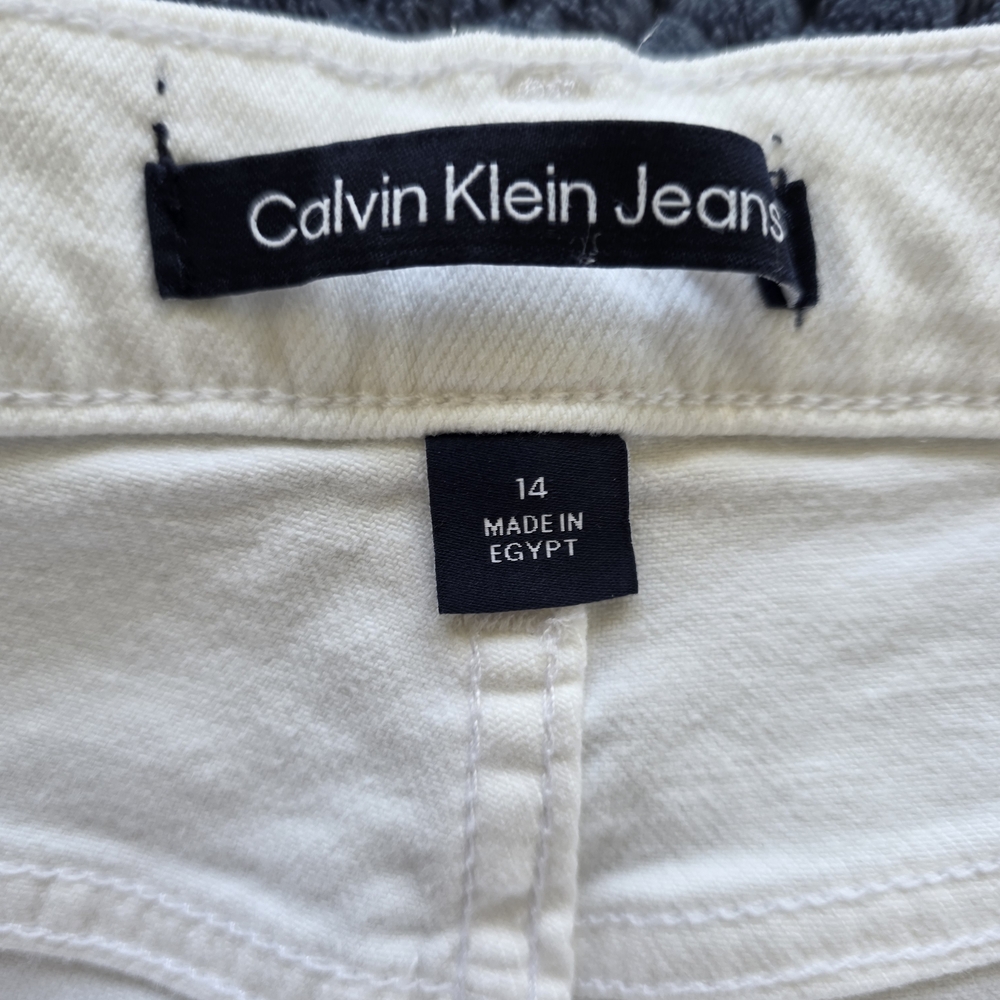 Calvin Klein White Jean Shorts Women - Picture 7 of 8